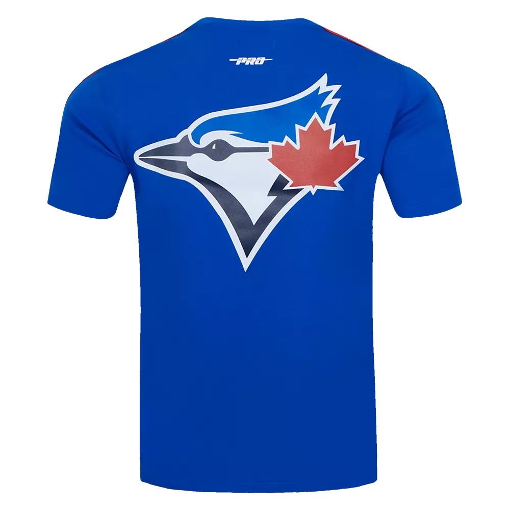 Pro Standard Men's MLB Toronto Blue Jays Classic Mesh Single Jersey Striped Top - Royal/Red - ROYAL/RED