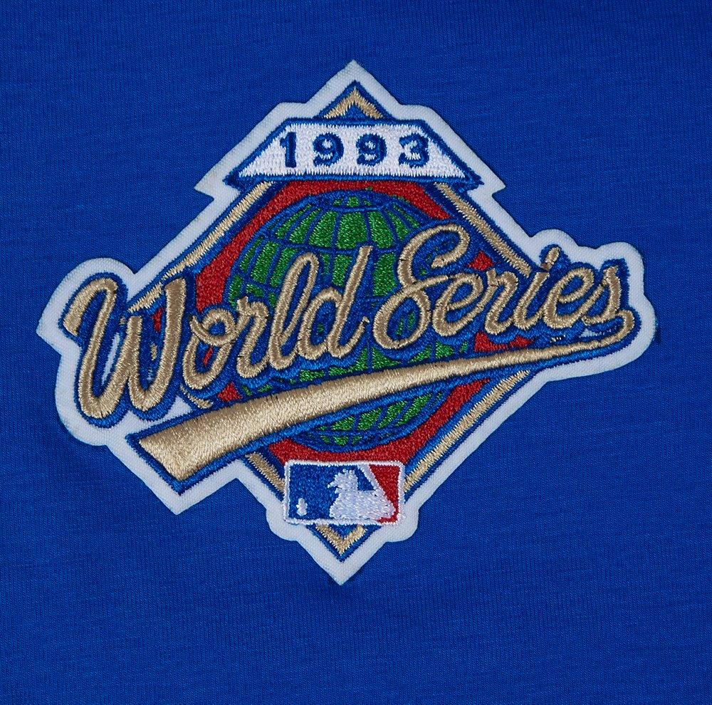 Pro Standard Men's MLB Toronto Blue Jays Classic Mesh Single Jersey Striped Top - Royal/Red - ROYAL/RED