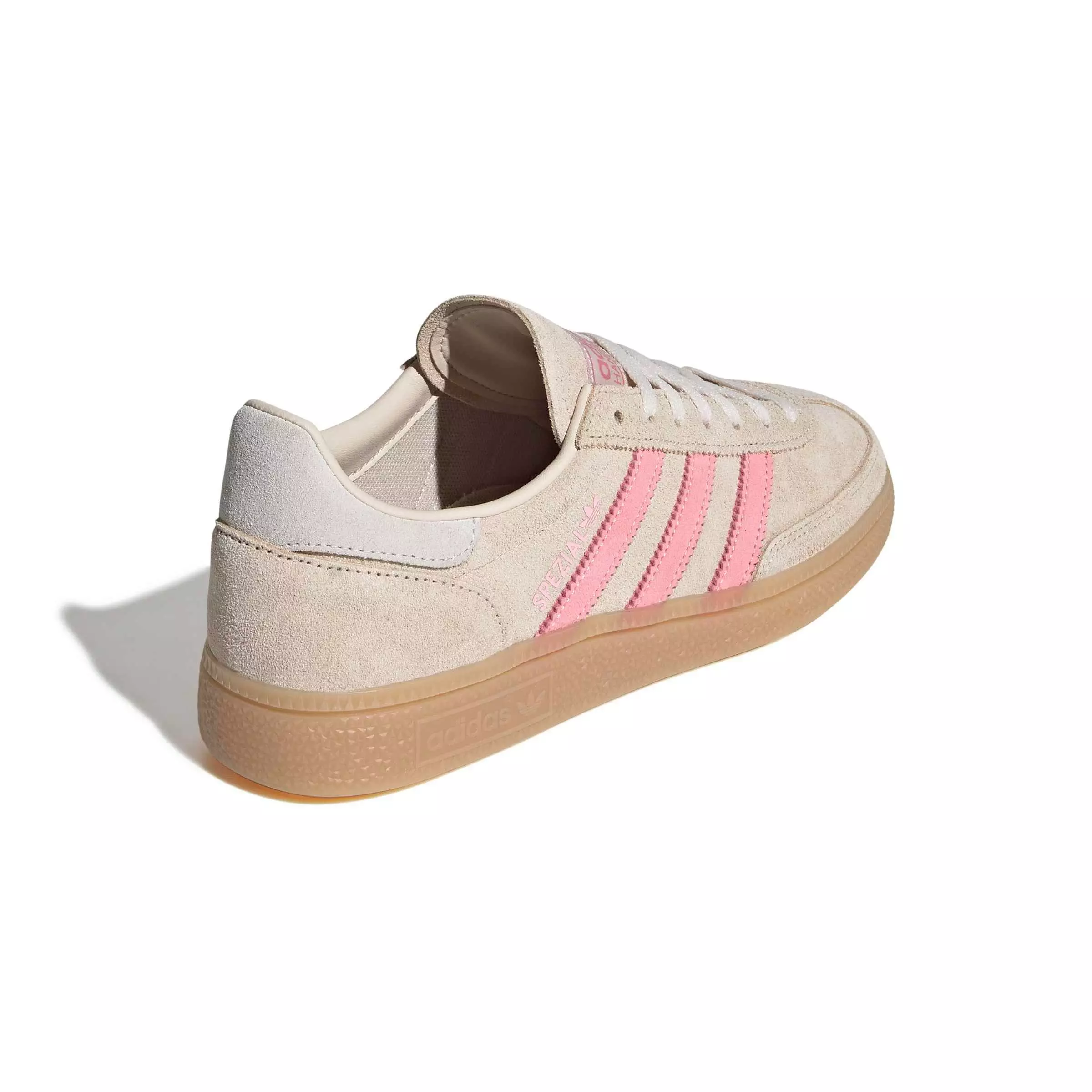adidas Originals Handball Spezial "Crystal Linen/Pink Spark/Wonder White" Women's Shoe - LINEN/PINK/WHITE