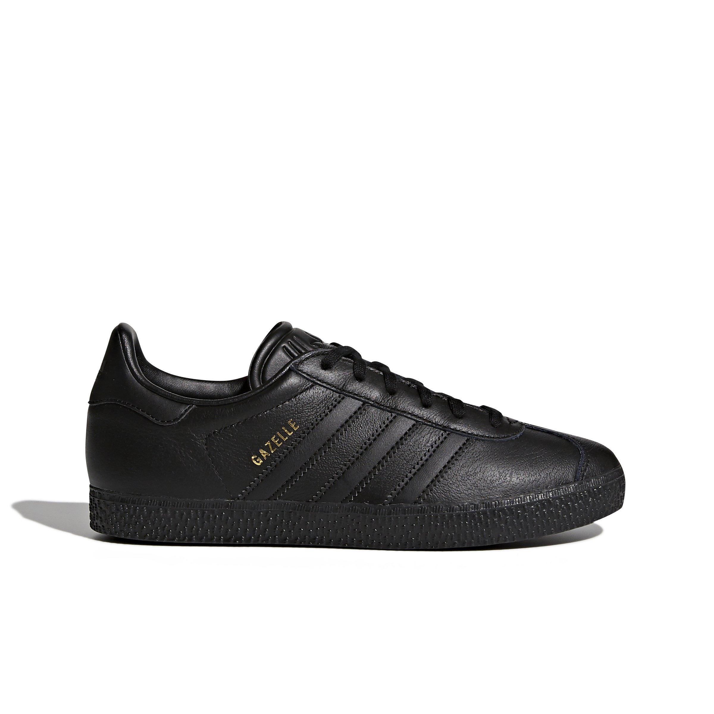 adidas Originals Gazelle "Core Black/Core Black/Core Black" Grade School Boys' Shoe - BLACK/BLACK/BLACK