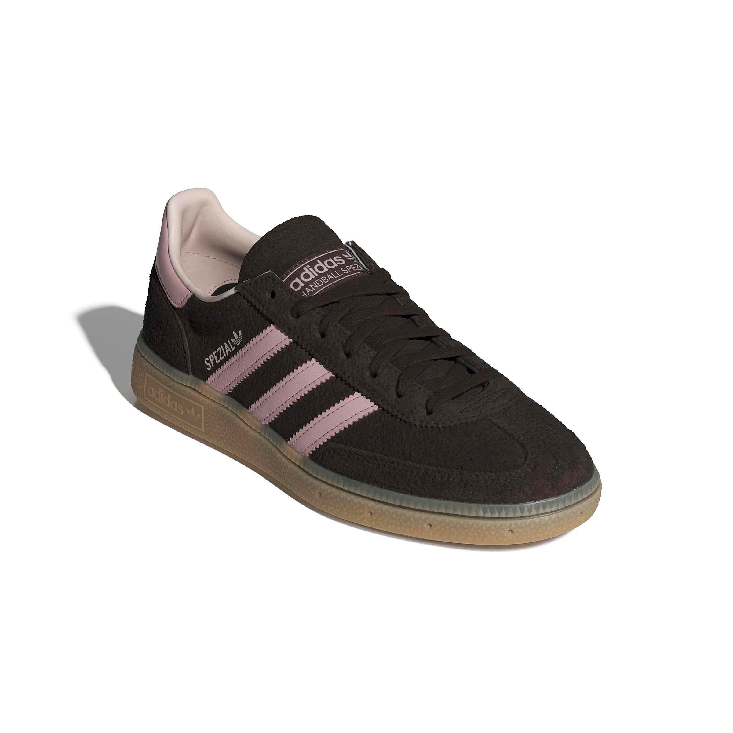 adidas Originals Handball Spezial "Aurora Coffee/Sandy Pink/Gum 3" Women's Shoe - COFFEE/PINK/GUM Thumbnail View 3