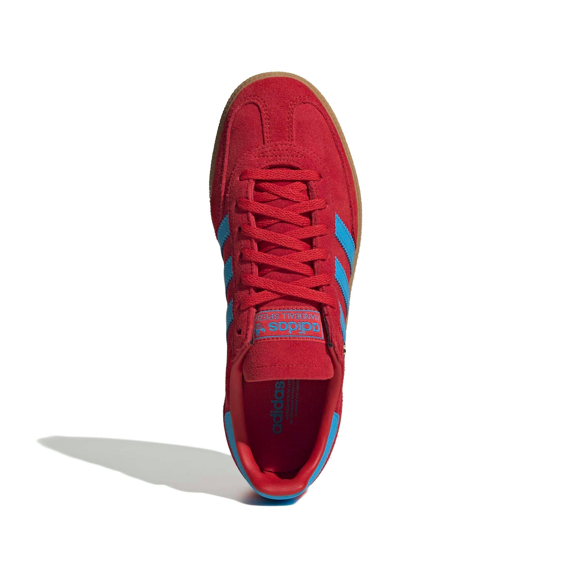 adidas Originals Handball Spezial "Better Scarlet/Lucid Aquamarine/Gold Metallic" Women's Shoe - SCARLET/AQUAMARINE/GOLD Thumbnail View 5