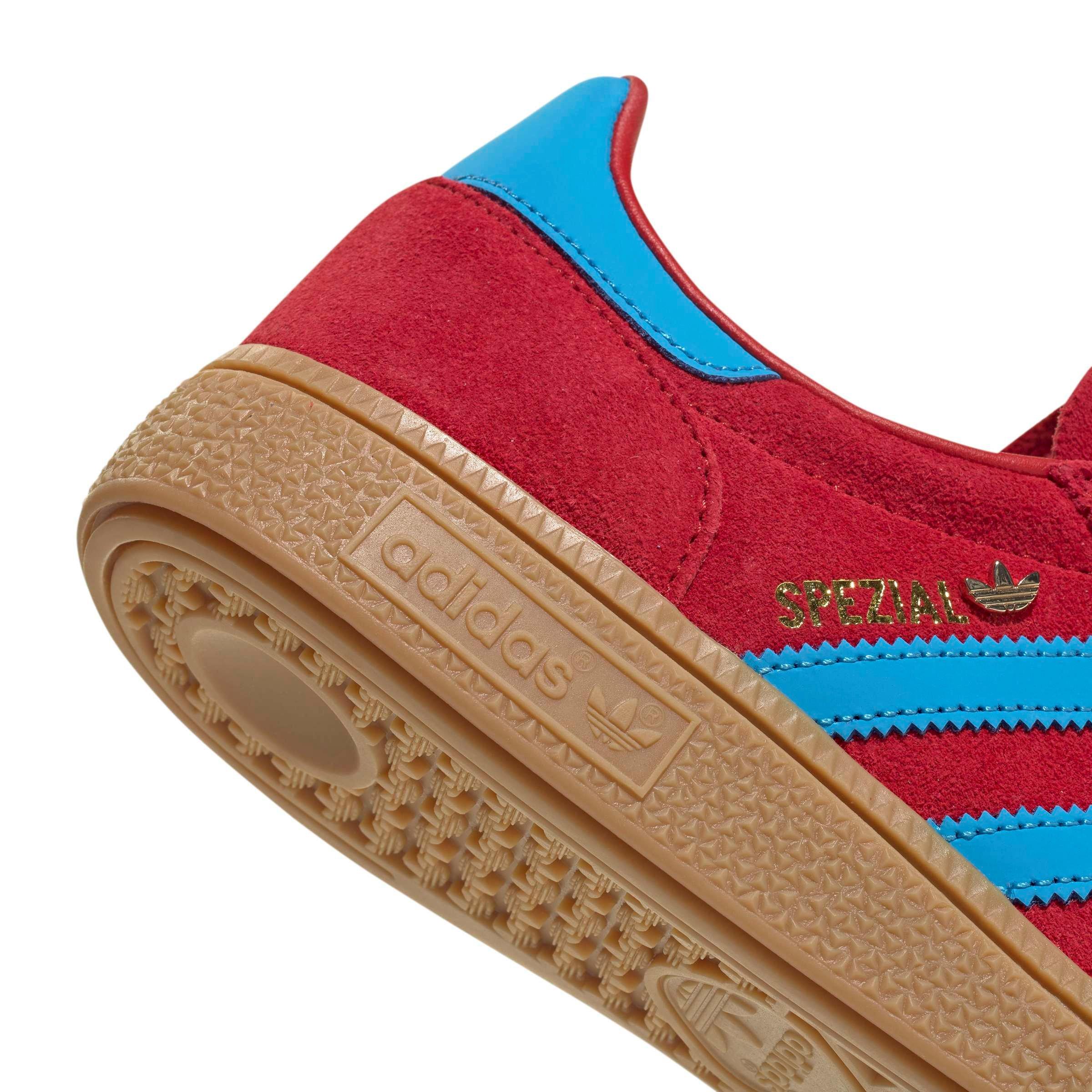 adidas Originals Handball Spezial "Better Scarlet/Lucid Aquamarine/Gold Metallic" Women's Shoe - SCARLET/AQUAMARINE/GOLD Thumbnail View 7