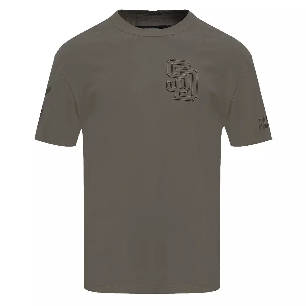 Pro Standard Men's MLB San Diego Padres Neutral Drop Shoulder Top - Dk Taupe - DK TAUPE