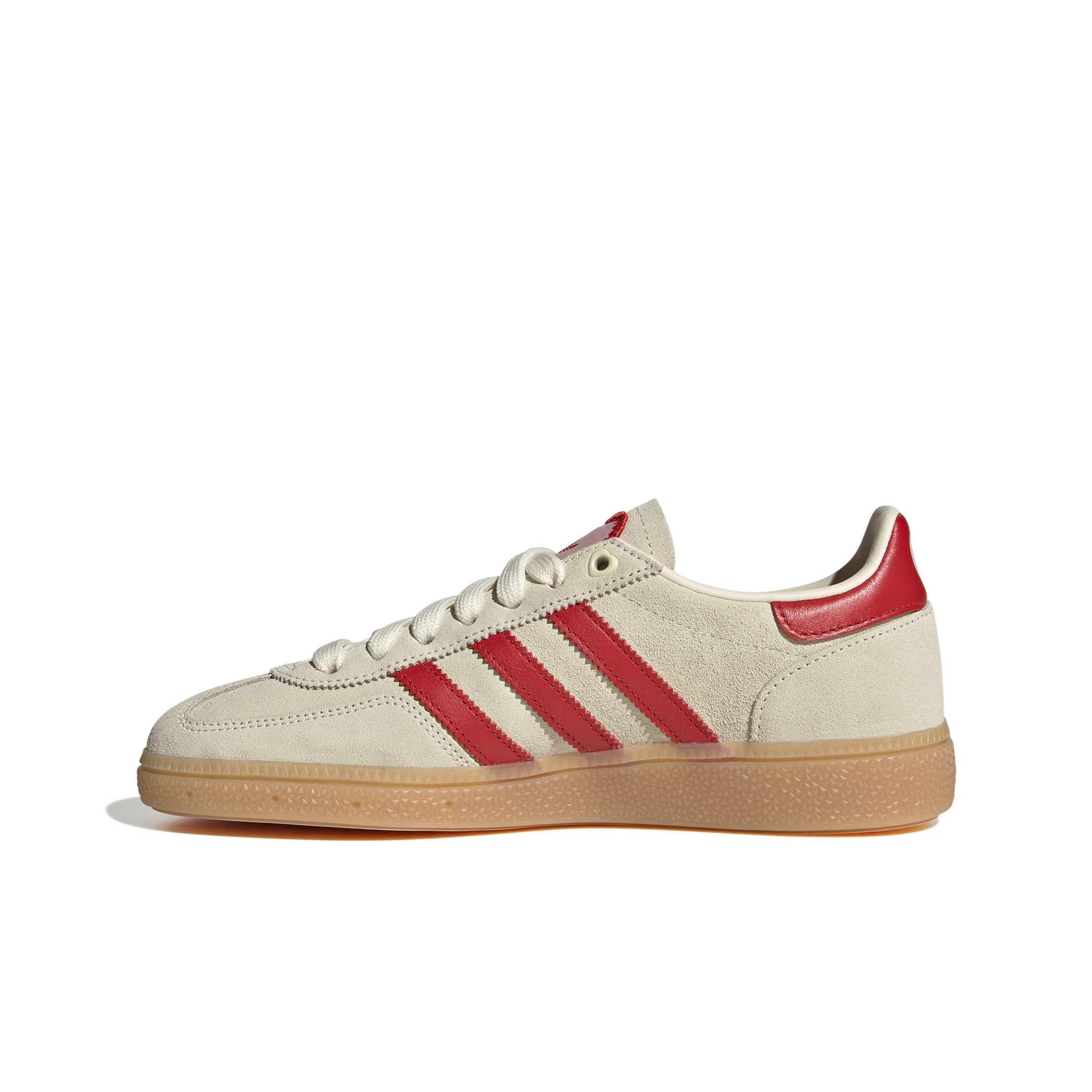 adidas Originals Handball Spezial "Cream White/Better Scarlet/Sandy Pink" Women's Shoe - CREAM/SCARLET/PINK Thumbnail View 2