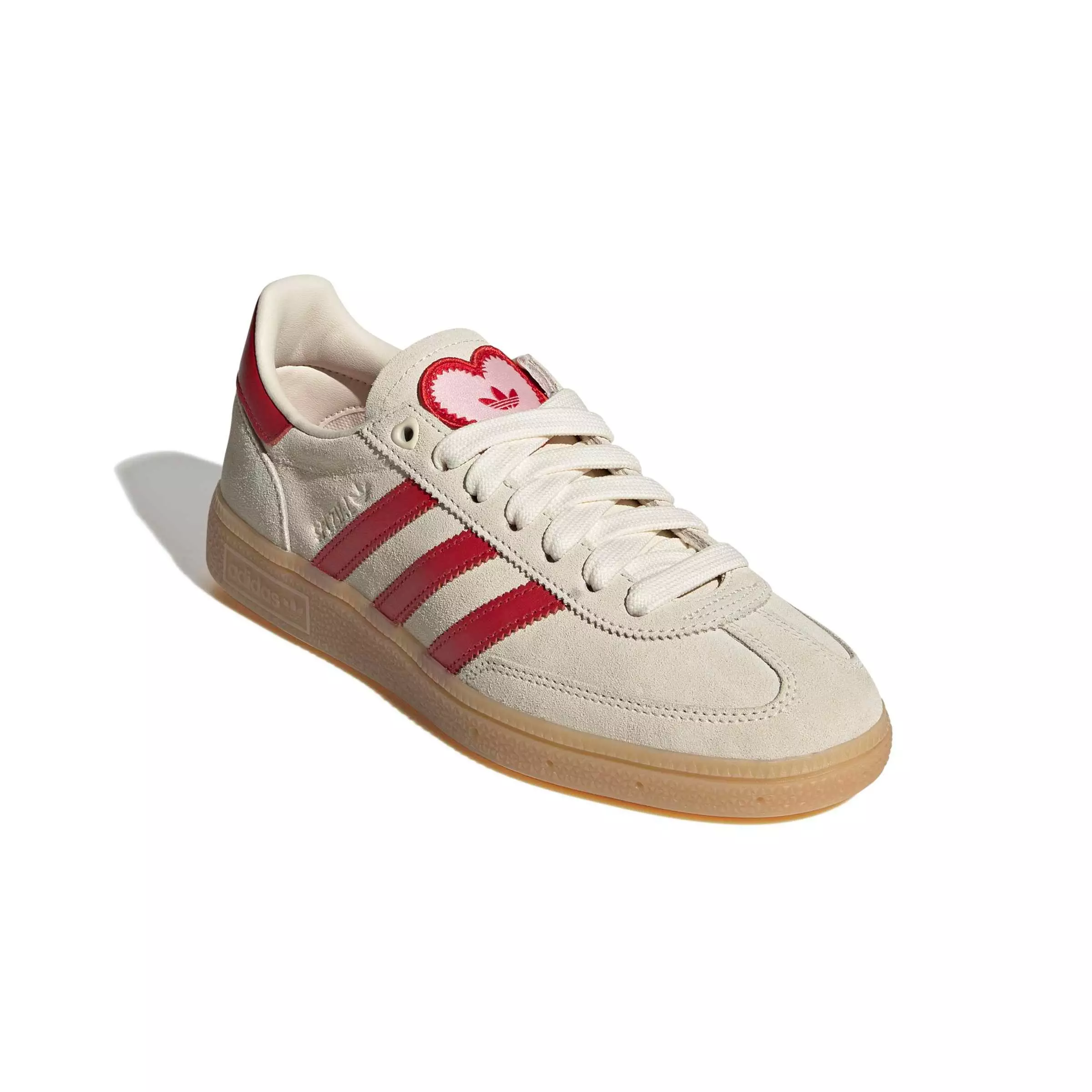 adidas Originals Handball Spezial "Cream White/Better Scarlet/Sandy Pink" Women's Shoe - CREAM/SCARLET/PINK