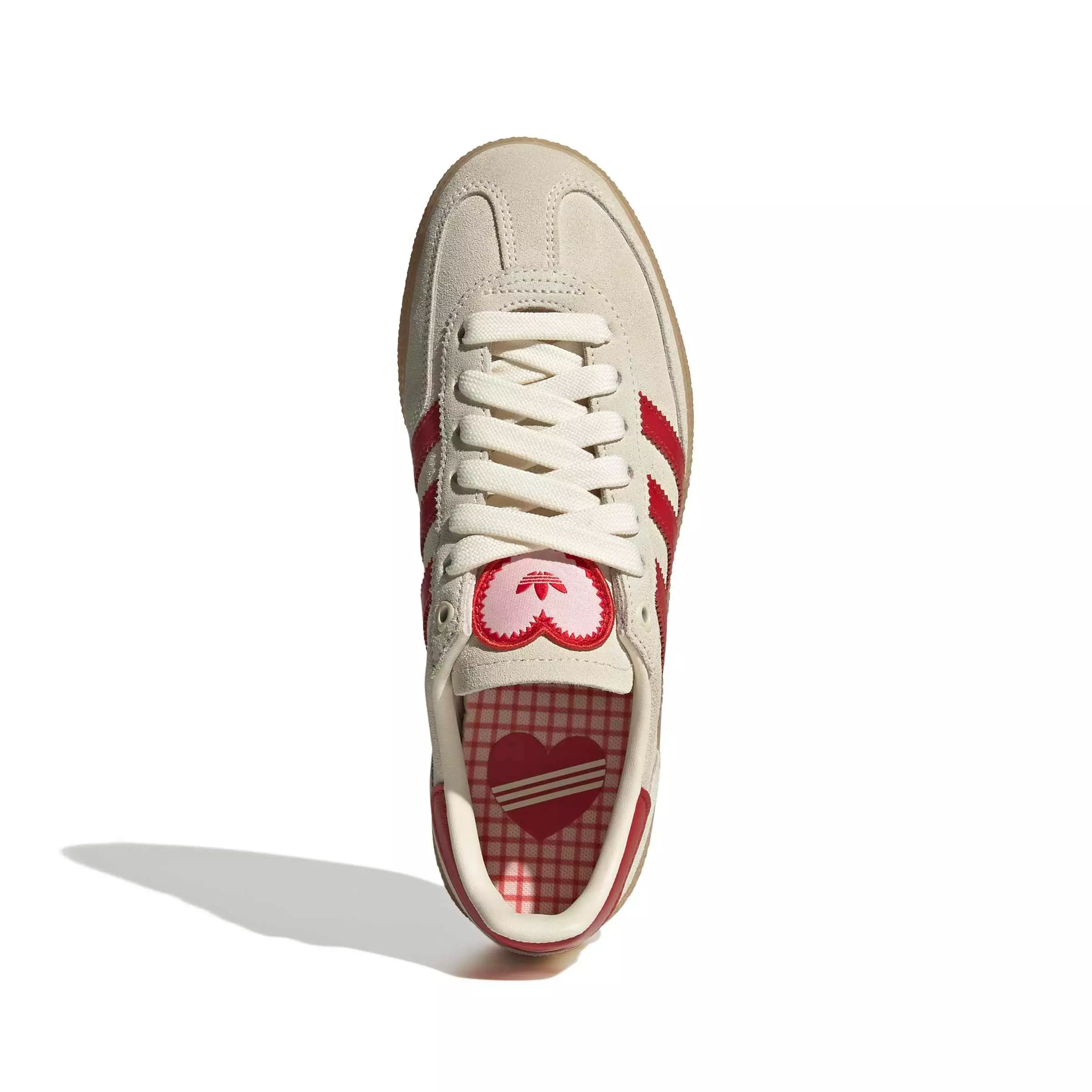 adidas Originals Handball Spezial "Cream White/Better Scarlet/Sandy Pink" Women's Shoe - CREAM/SCARLET/PINK