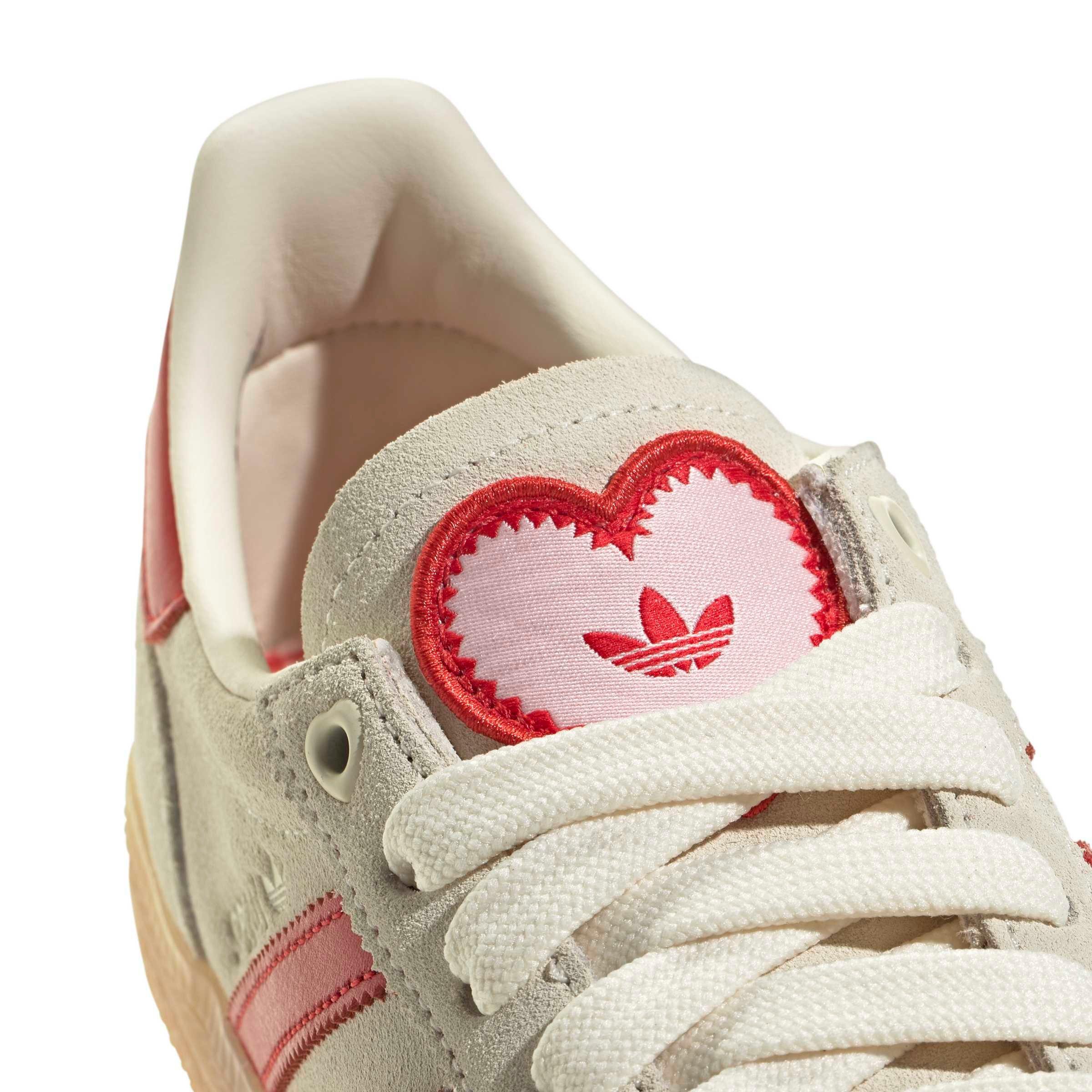 adidas Originals Handball Spezial "Cream White/Better Scarlet/Sandy Pink" Women's Shoe - CREAM/SCARLET/PINK Thumbnail View 7