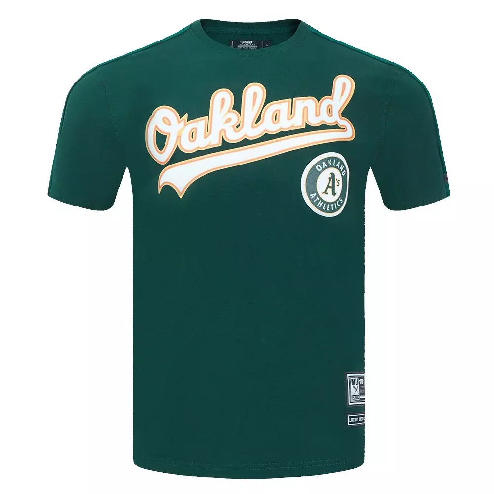 Pro Standard Men's Oakland Athletics Logo Pro Taping Top - Forest Green - FOREST GREEN