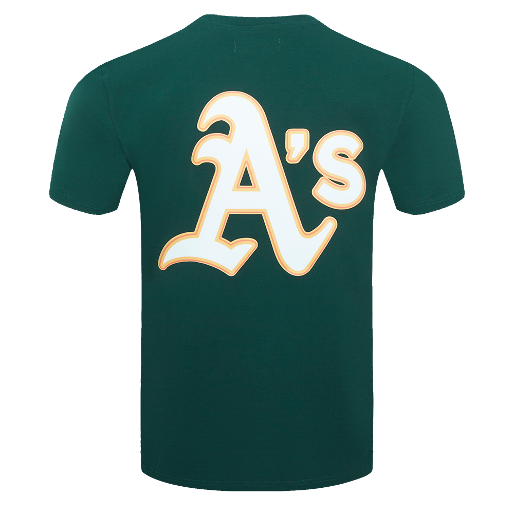 Pro Standard Men's Oakland Athletics Logo Pro Taping Top - Forest Green - FOREST GREEN