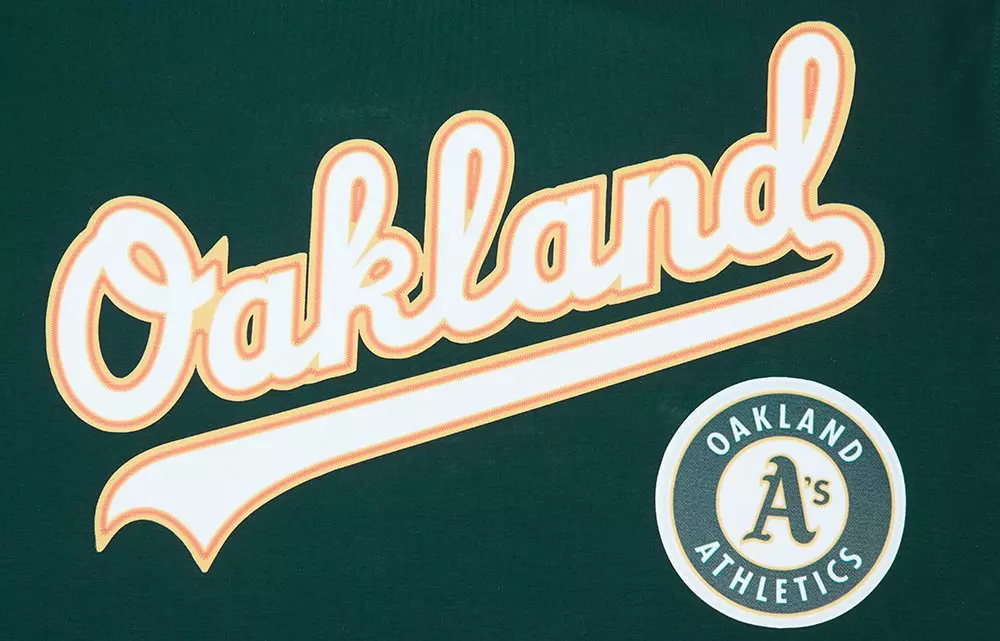 Pro Standard Men's Oakland Athletics Logo Pro Taping Top - Forest Green - FOREST GREEN