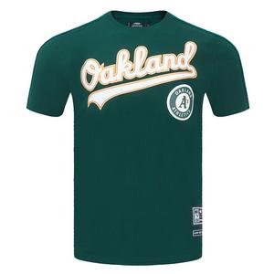 Pro Standard Men's Oakland Athletics Logo Pro Taping Top - Forest Green - FOREST GREEN