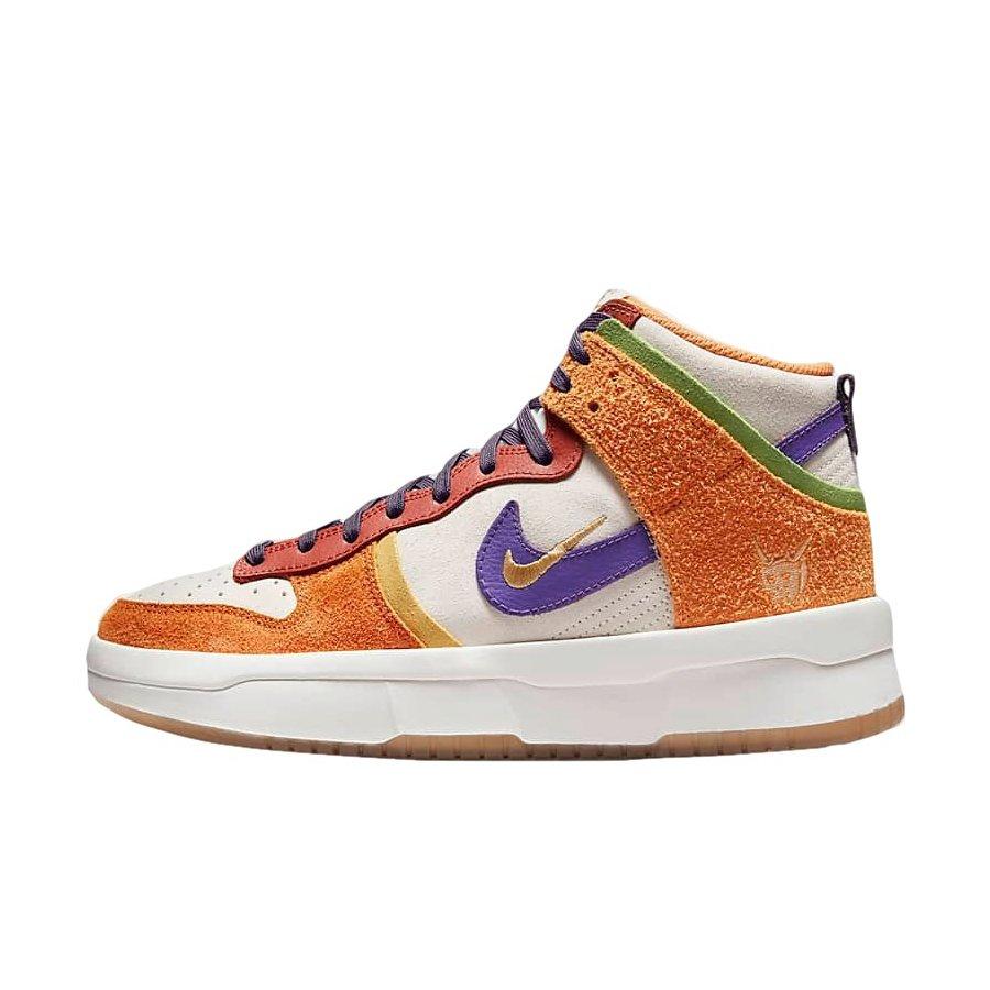 Nike Dunk High Up Premium "Sail/Harvest Moon/Hot Curry/Canyon Purple" Women's Shoe - SAIL/MOON/CURRY/PURPLE Thumbnail View 2