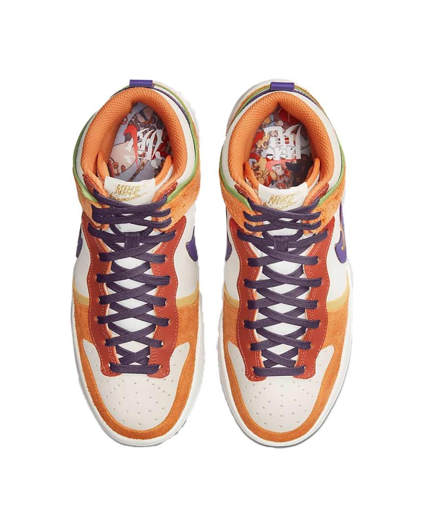 Nike Dunk High Up Premium "Sail/Harvest Moon/Hot Curry/Canyon Purple" Women's Shoe - SAIL/MOON/CURRY/PURPLE Thumbnail View 4