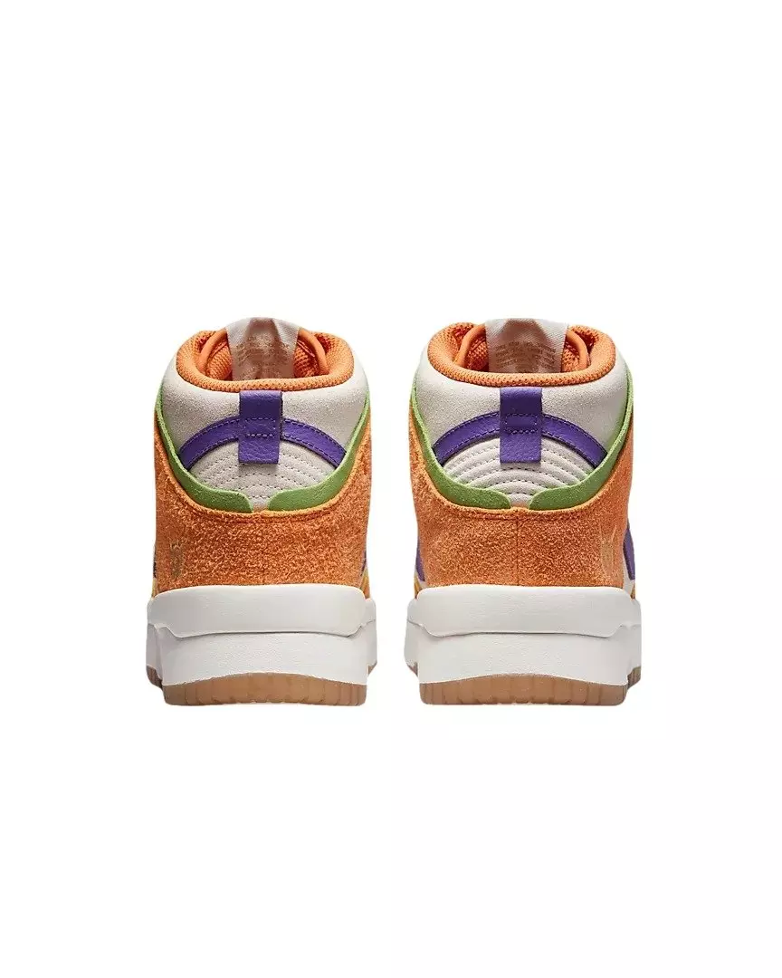 Nike Dunk High Up Premium "Sail/Harvest Moon/Hot Curry/Canyon Purple" Women's Shoe - SAIL/MOON/CURRY/PURPLE
