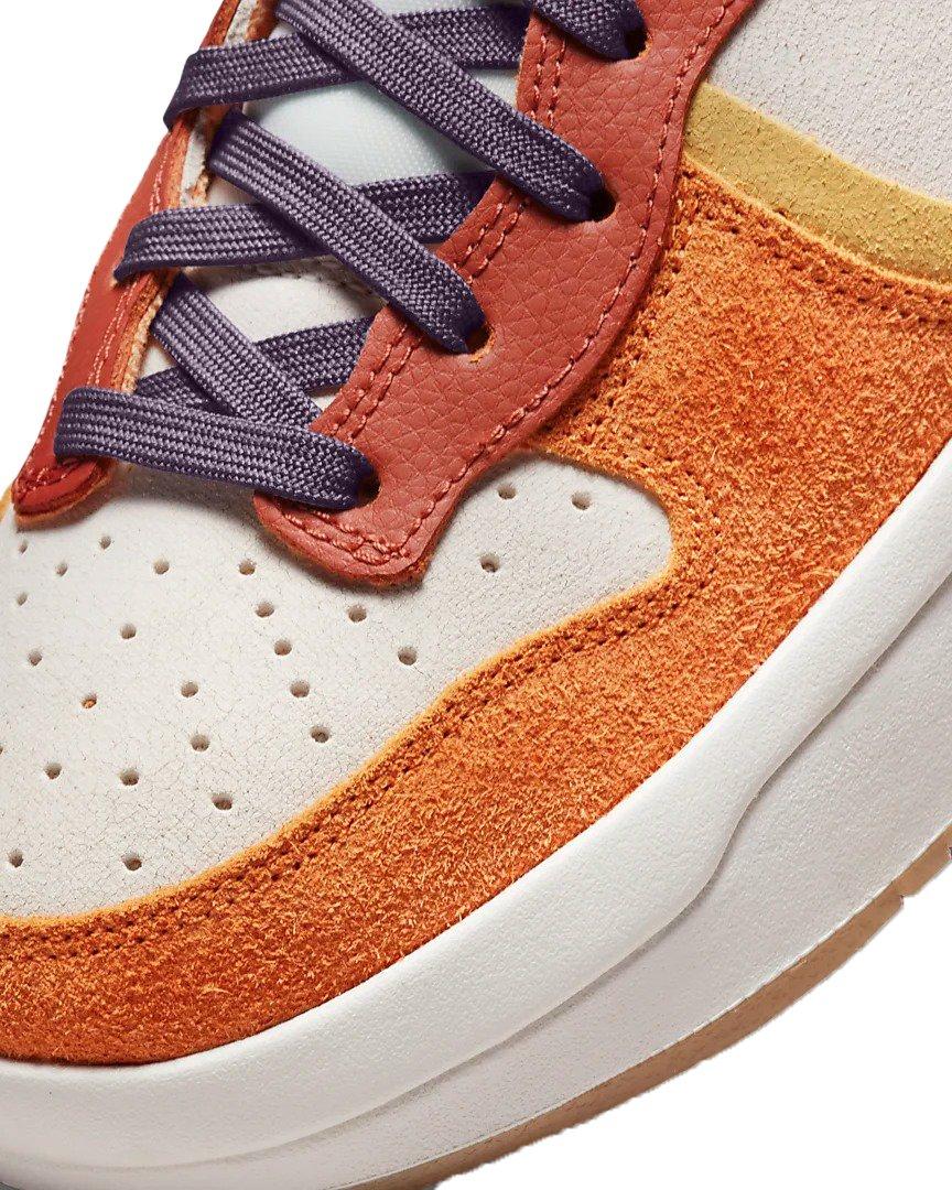 Nike Dunk High Up Premium "Sail/Harvest Moon/Hot Curry/Canyon Purple" Women's Shoe - SAIL/MOON/CURRY/PURPLE Thumbnail View 7