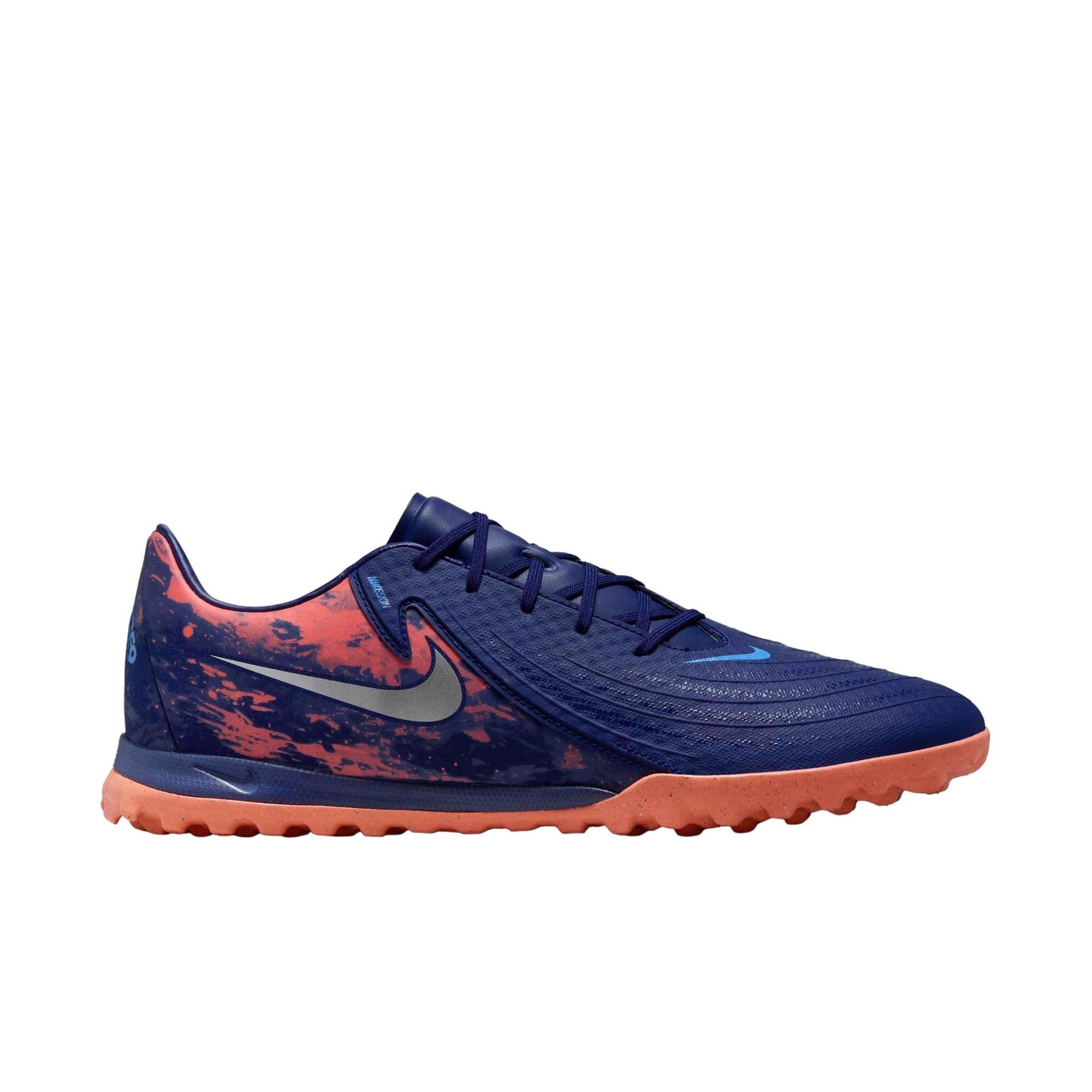 Nike Phantom GX 2 Academy Turf "Blue Void/Chrome" Men's Soccer Shoe - BLUE/CHROME Thumbnail View 1