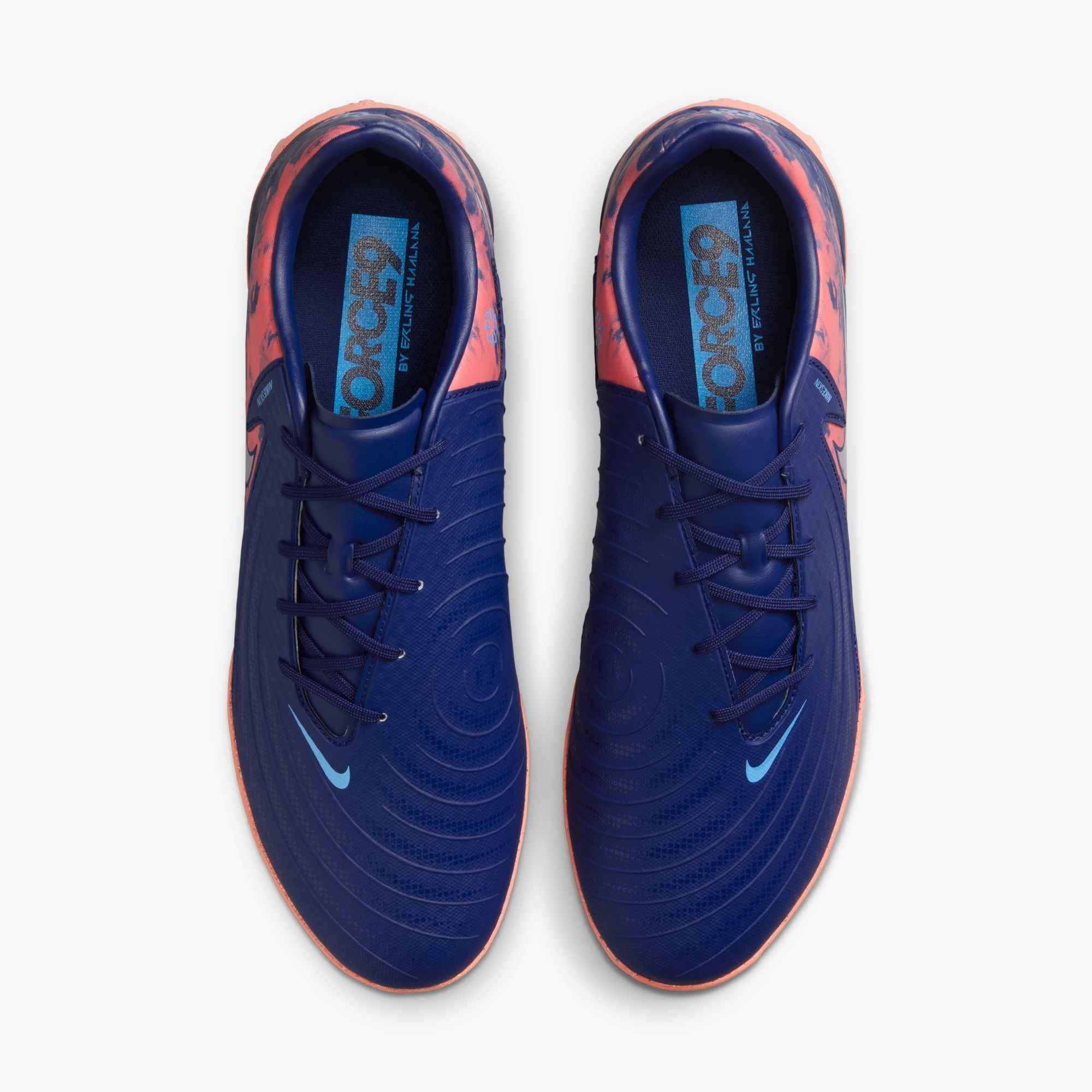 Nike Phantom GX 2 Academy Turf "Blue Void/Chrome" Men's Soccer Shoe - BLUE/CHROME Thumbnail View 3