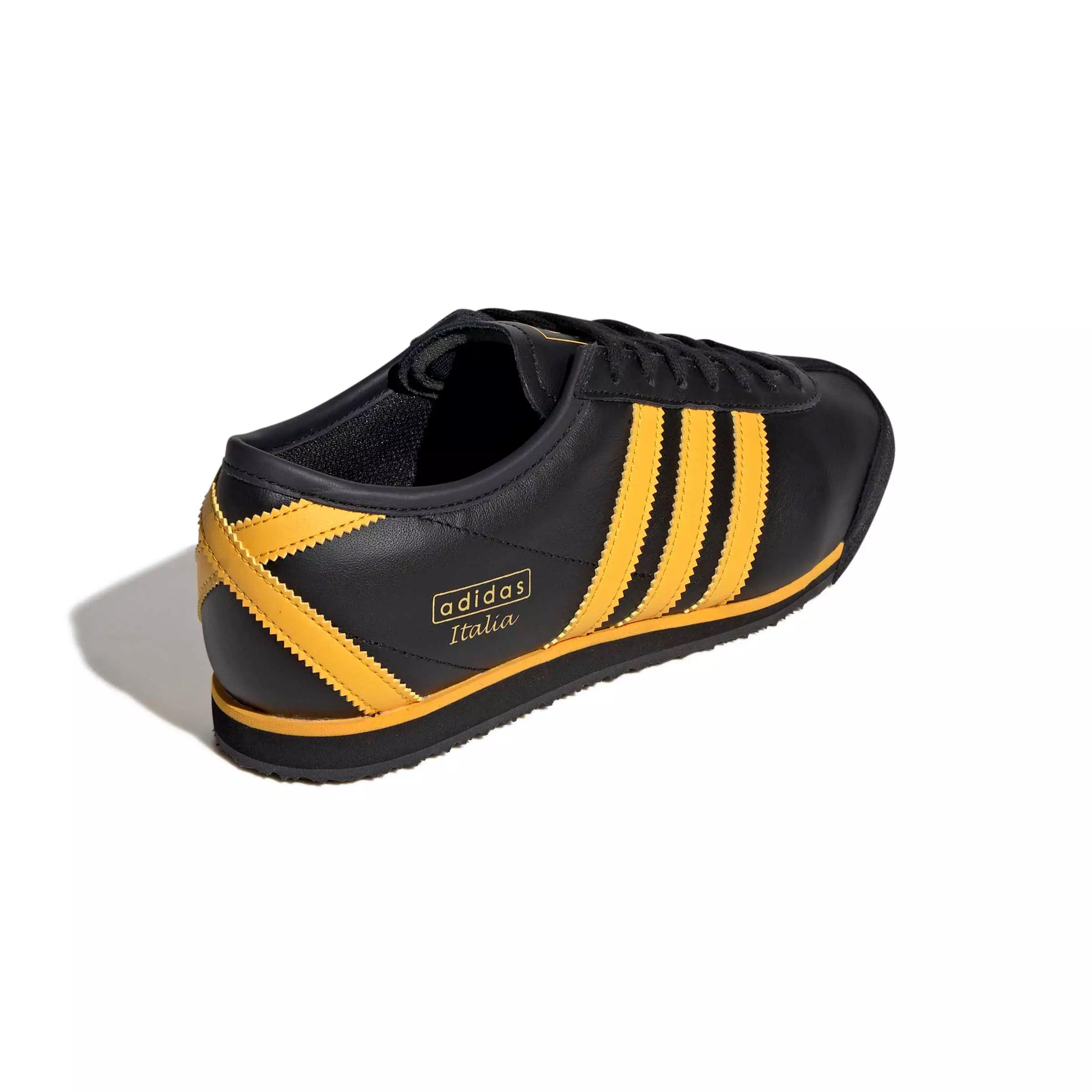 adidas Originals Italia 70s "Core Black/Crew Yellow/Gold Metallic" Women's Shoe - BLACK/YELLOW/GOLD
