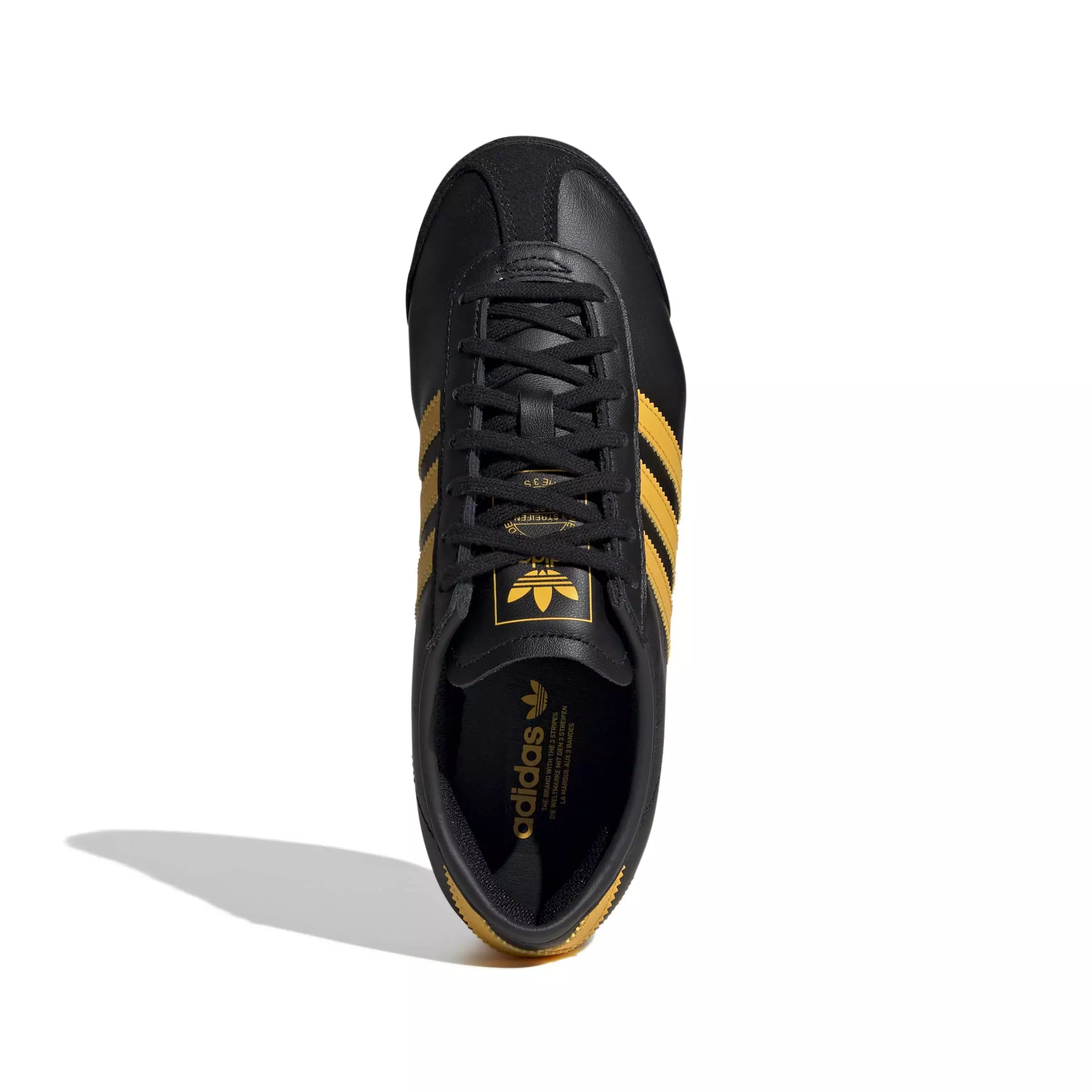 adidas Originals Italia 70s "Core Black/Crew Yellow/Gold Metallic" Women's Shoe - BLACK/YELLOW/GOLD