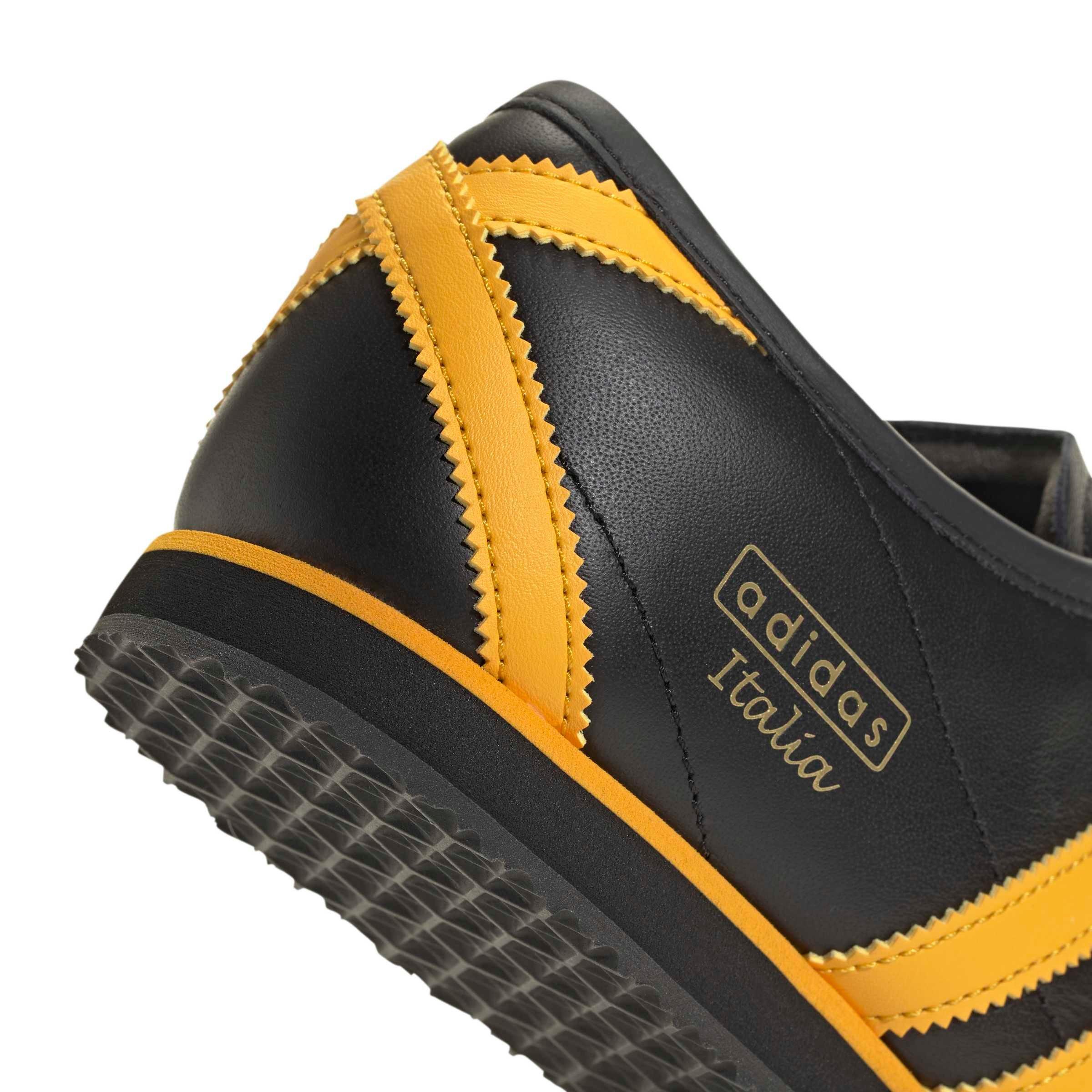 adidas Originals Italia 70s "Core Black/Crew Yellow/Gold Metallic" Women's Shoe - BLACK/YELLOW/GOLD Thumbnail View 8
