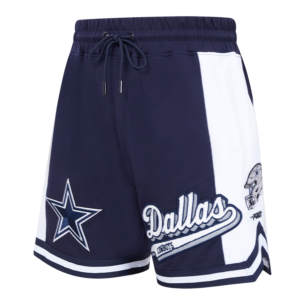 Pro Standard Men's NFL Dallas Cowboys Script Tail Double Knit 2.0 Short - Navy - NAVY