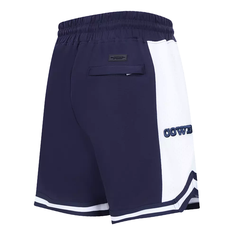 Pro Standard Men's NFL Dallas Cowboys Script Tail Double Knit 2.0 Short - Navy - NAVY