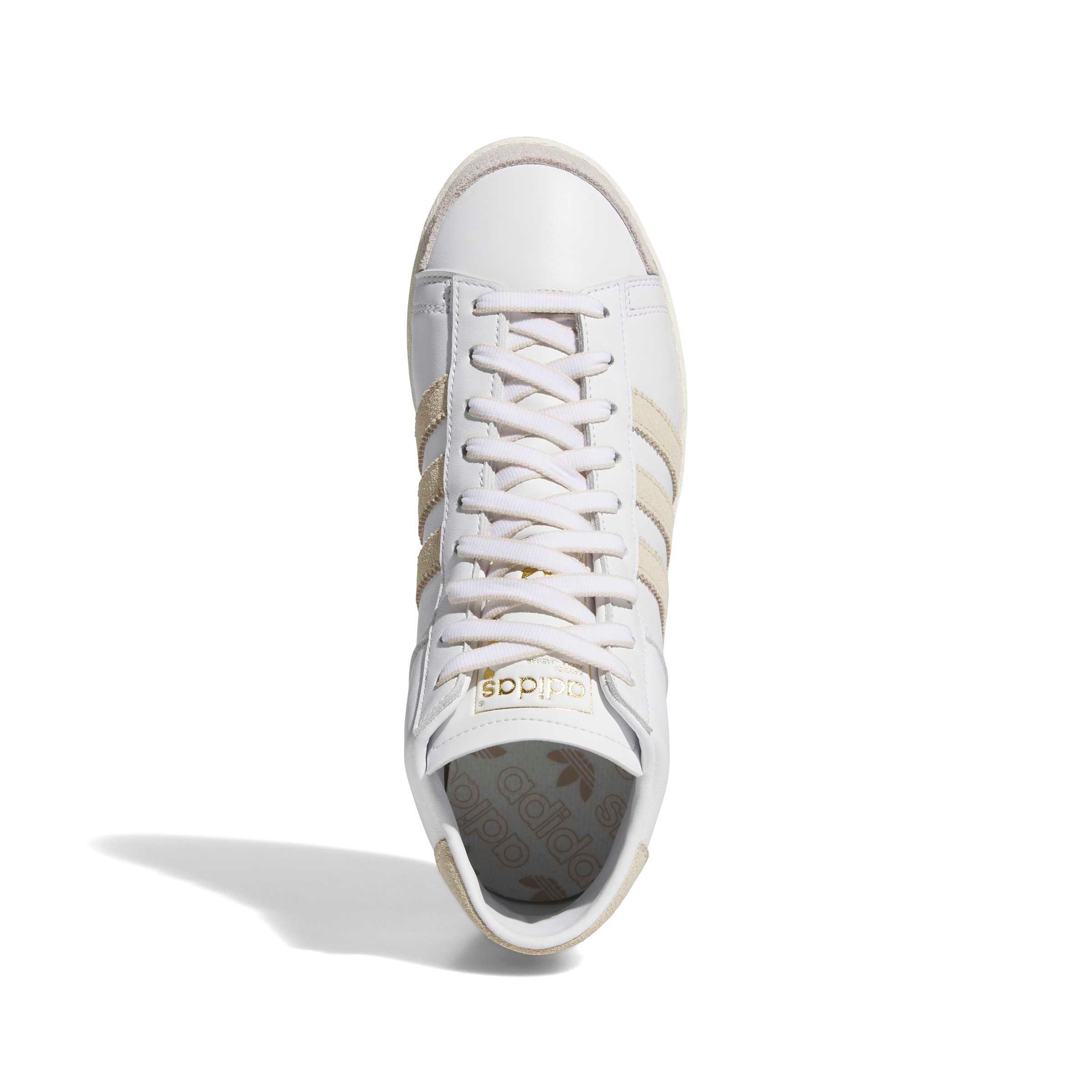 adidas Jabbar Hi "Ftwr White/Crystal Linen/Off White" Women's Shoe - WHITE/LINEN/OFF WHITE Thumbnail View 5
