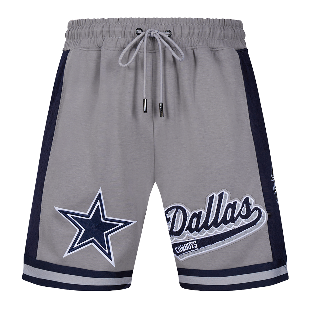 Pro Standard Men's NFL Dallas Cowboys Script Tail Double Knit 2.0 Short - Grey/Navy - GREY/NAVY