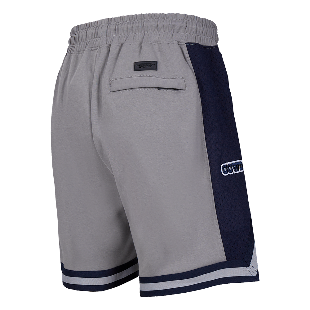 Pro Standard Men's NFL Dallas Cowboys Script Tail Double Knit 2.0 Short - Grey/Navy - GREY/NAVY