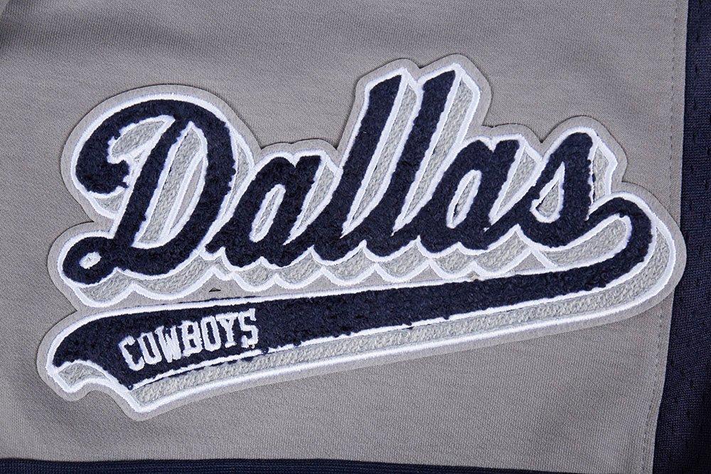 Pro Standard Men's NFL Dallas Cowboys Script Tail Double Knit 2.0 Short - Grey/Navy - GREY/NAVY