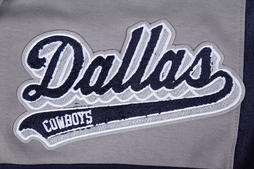 Pro Standard Men's NFL Dallas Cowboys Script Tail Double Knit 2.0 Short - Grey/Navy - GREY/NAVY