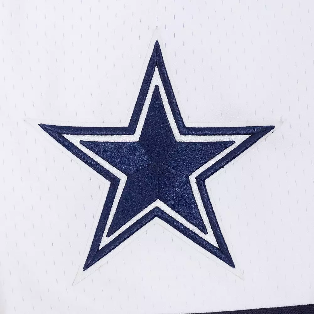 Pro Standard Men's NFL Dallas Cowboys Logo Classic Mesh Short - White/Navy - WHITE/NAVY
