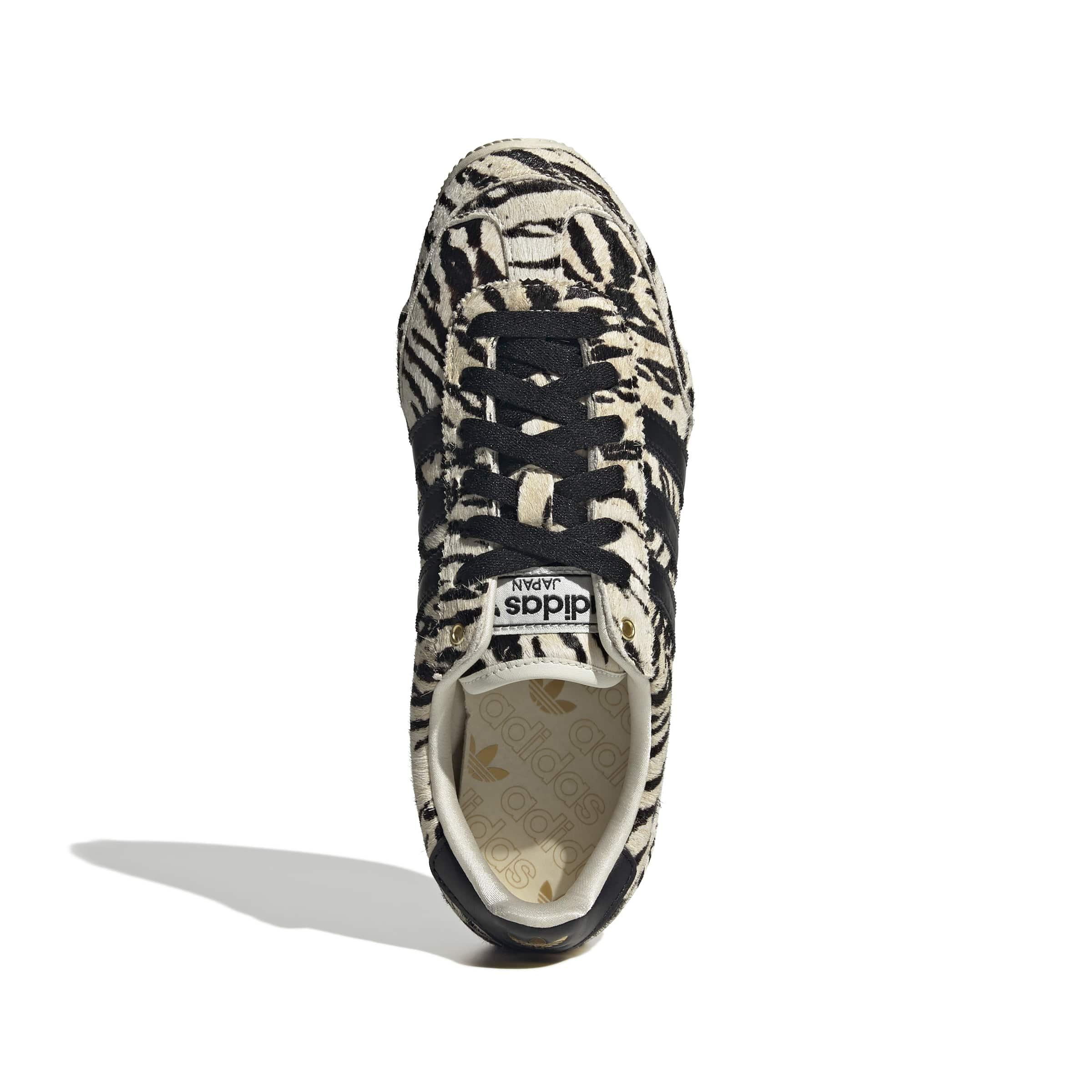 adidas gazelle silver green womens JAPAN ZEBRA PONY HAIR SNEAKER (WOMENS)  HIRSHLEIFERS