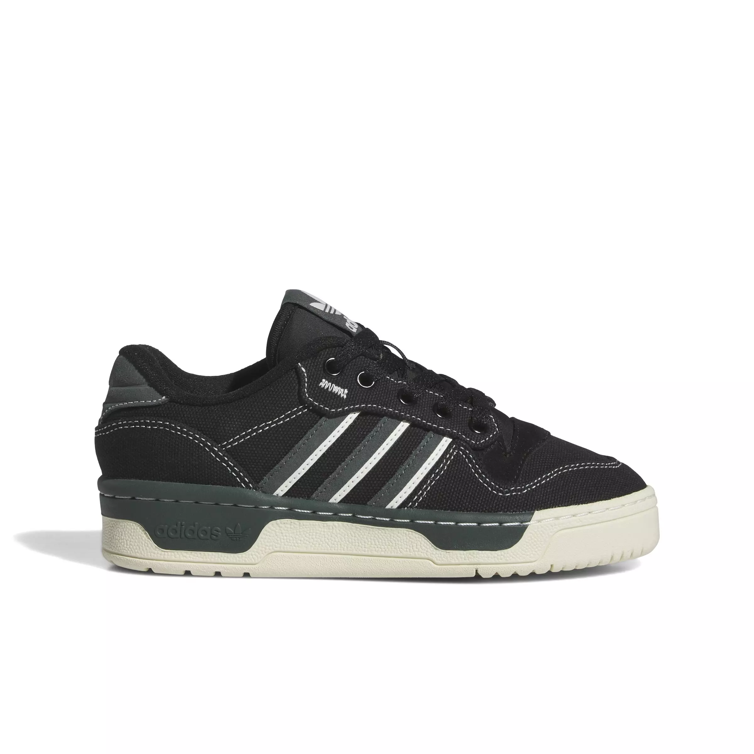 adidas Rivalry Low "Core Black/Legend Ivy/Sand" Grade School Boys' Shoe - BLACK/INY/SAND