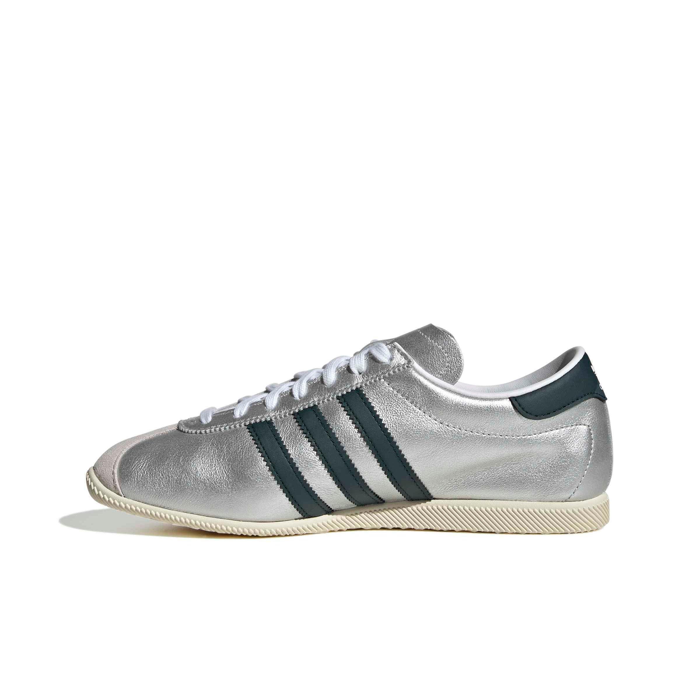 adidas Originals Paris "Silver Metallic/Aurora Ivy/Cream White" Women's Shoe - SILVER/IVY/CREAM Thumbnail View 2