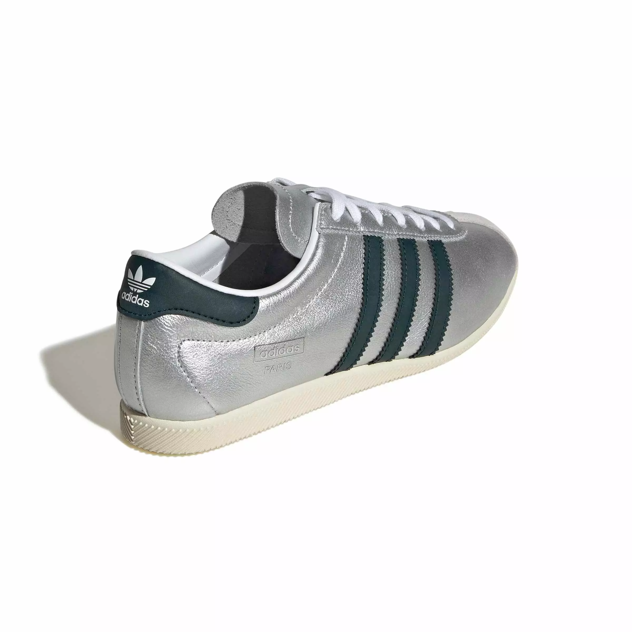 adidas Originals Paris "Silver Metallic/Aurora Ivy/Cream White" Women's Shoe - SILVER/IVY/CREAM