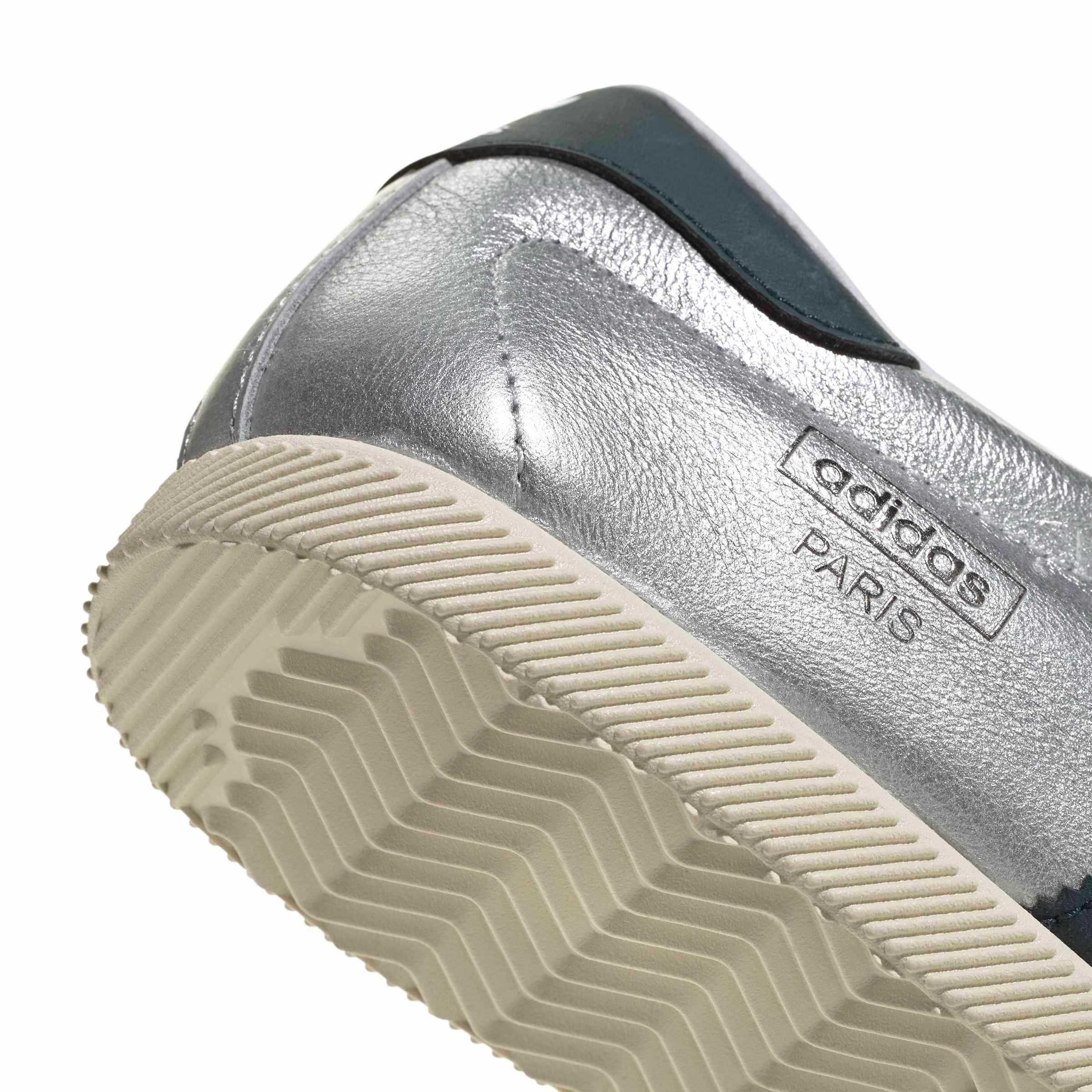 adidas Originals Paris "Silver Metallic/Aurora Ivy/Cream White" Women's Shoe - SILVER/IVY/CREAM Thumbnail View 7