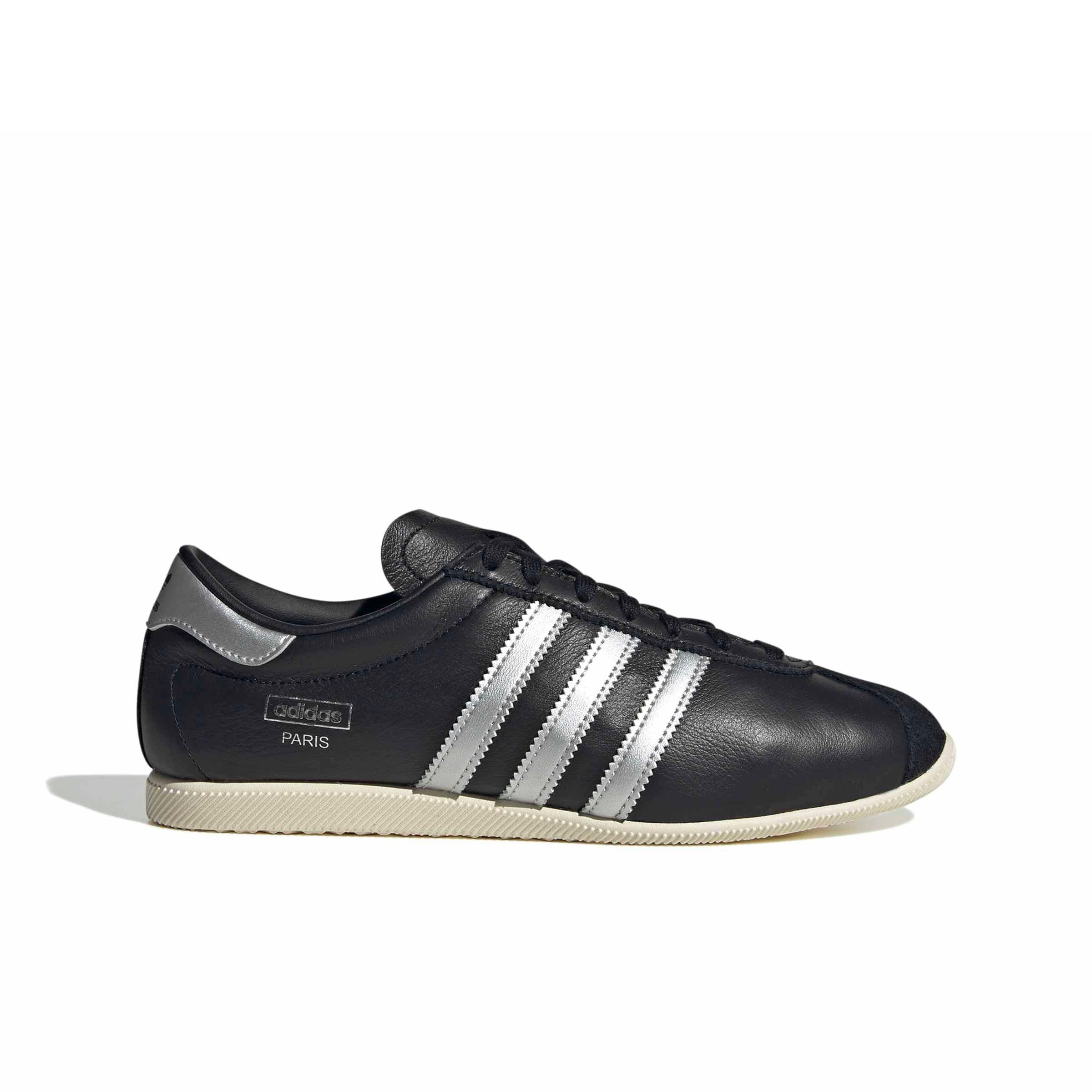 adidas Originals Paris "Core Black/Silver Metallic/Cream White" Women's Shoe - BLACK/SILVER/CREAM Thumbnail View 1