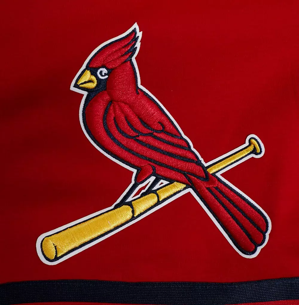 Pro Standard Men's MLB St. Louis Cardinals Script Tail Double Knit 2.0 Short - Red/Navy - RED/NAVY