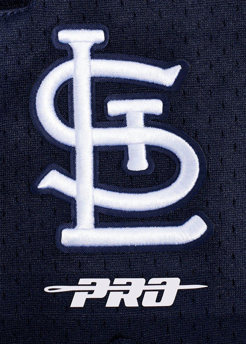 Pro Standard Men's MLB St. Louis Cardinals Script Tail Double Knit 2.0 Short - Red/Navy - RED/NAVY