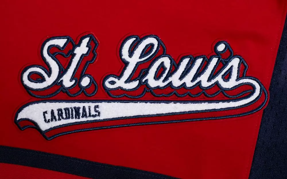 Pro Standard Men's MLB St. Louis Cardinals Script Tail Double Knit 2.0 Short - Red/Navy - RED/NAVY
