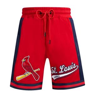 Pro Standard Men's MLB St. Louis Cardinals Script Tail Double Knit 2.0 Short - Red/Navy - RED/NAVY