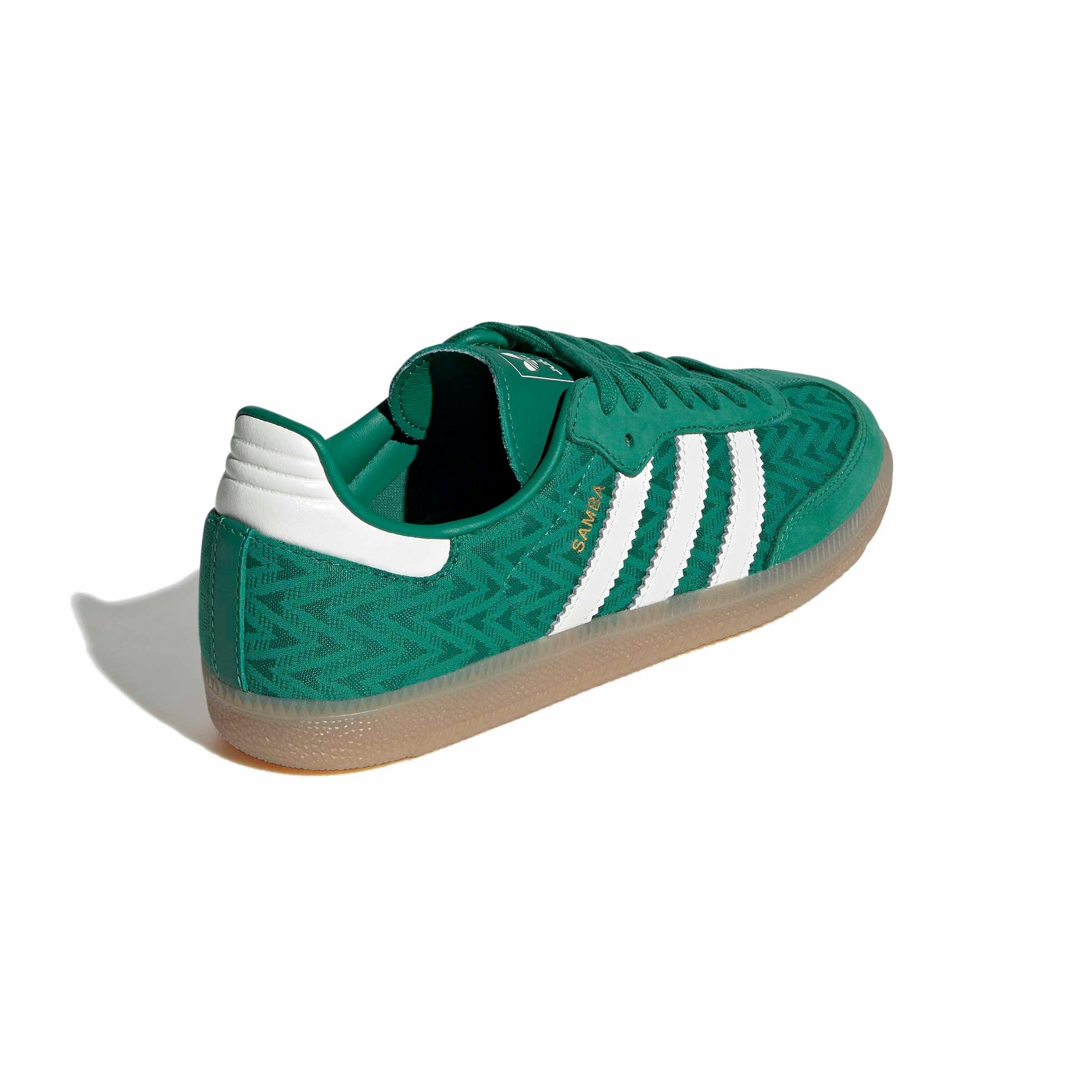 adidas Originals Samba OG "Bold Green/Off White/Gold Metallic" Women's Shoe - GREEN/OFF WHITE/GOLD Thumbnail View 4