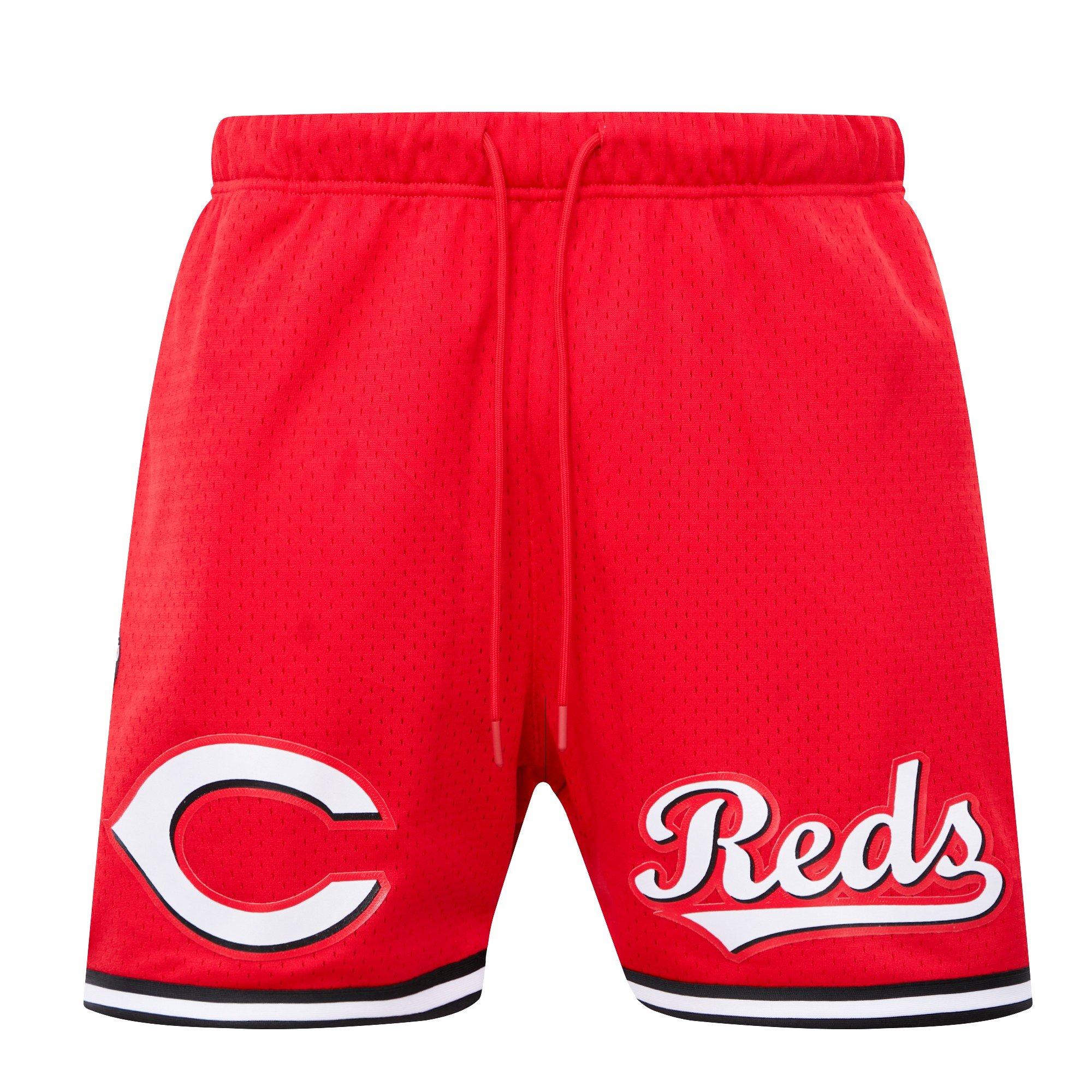 Pro Standard Men's MLB Cincinnati Red Mesh Short - Red/Black - RED/BLACK