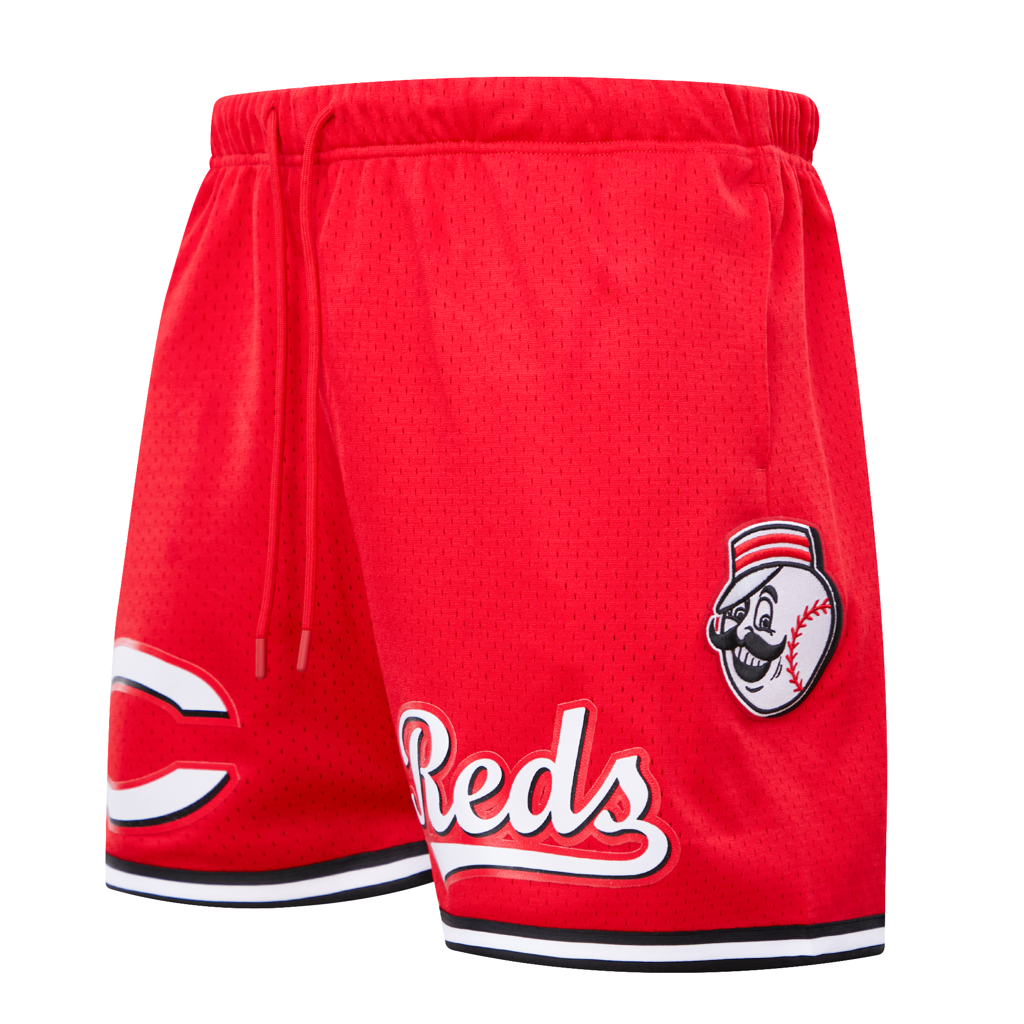 Pro Standard Men's MLB Cincinnati Red Mesh Short - Red/Black - RED/BLACK