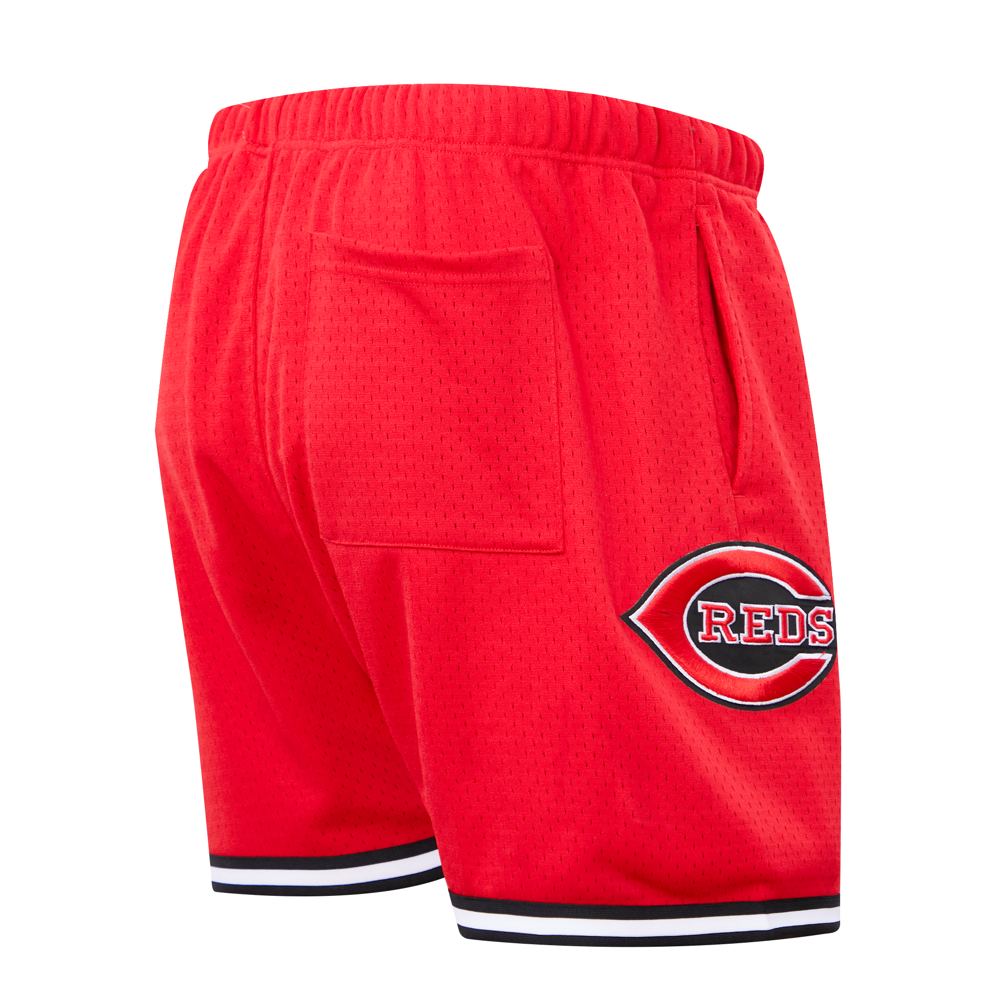 Pro Standard Men's MLB Cincinnati Red Mesh Short - Red/Black - RED/BLACK