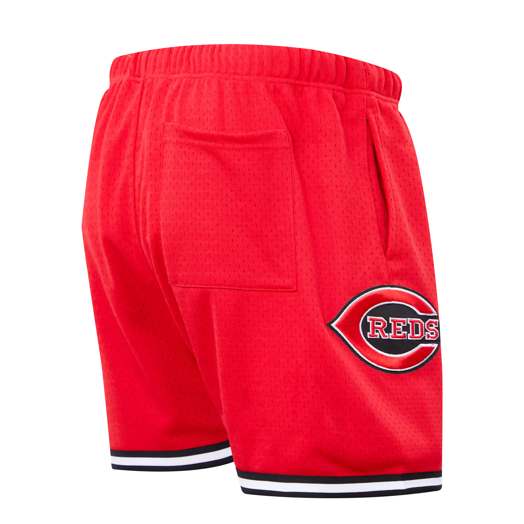 Pro Standard Men's MLB Cincinnati Red Mesh Short - Red/Black - RED/BLACK