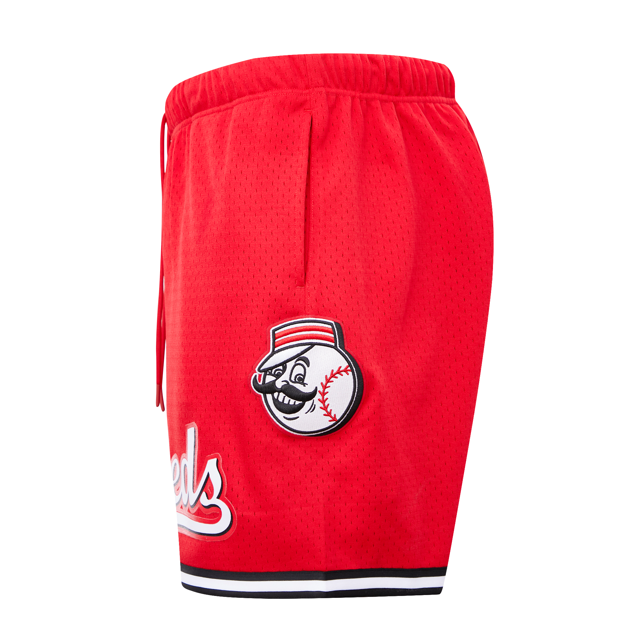 Pro Standard Men's MLB Cincinnati Red Mesh Short - Red/Black - RED/BLACK
