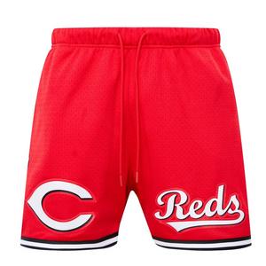 Pro Standard Men's MLB Cincinnati Red Mesh Short - Red/Black - RED/BLACK